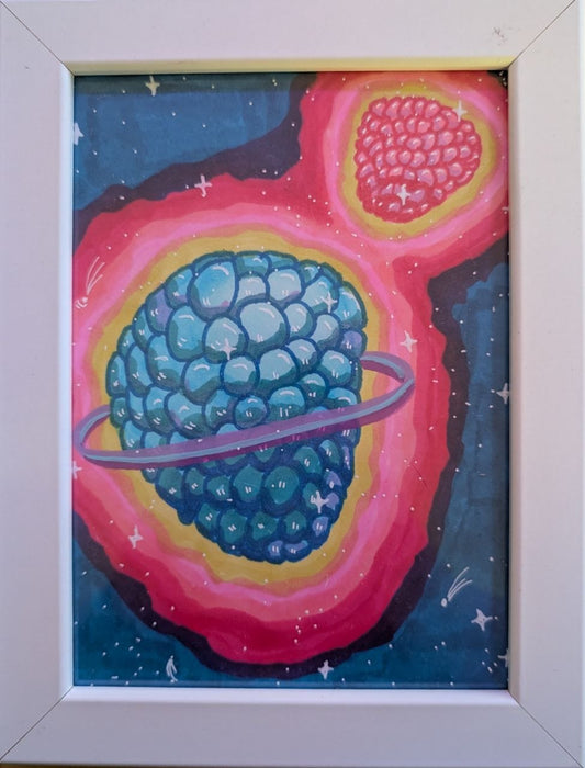 FRAMED Cotton Candy Razz | Original Drawing | Jake Snow Art